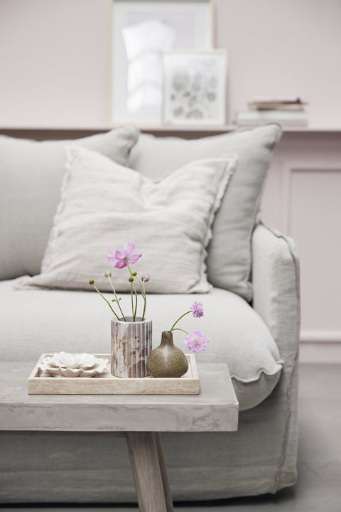 Helene vase brown ceramics H9 cm