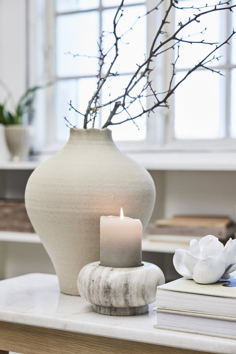 Hesille vase H32 cm. linen