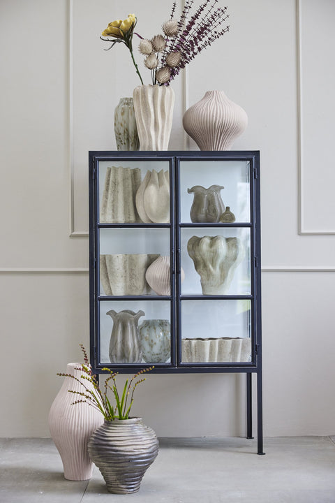 Hielle vase grey ceramics H31 cm