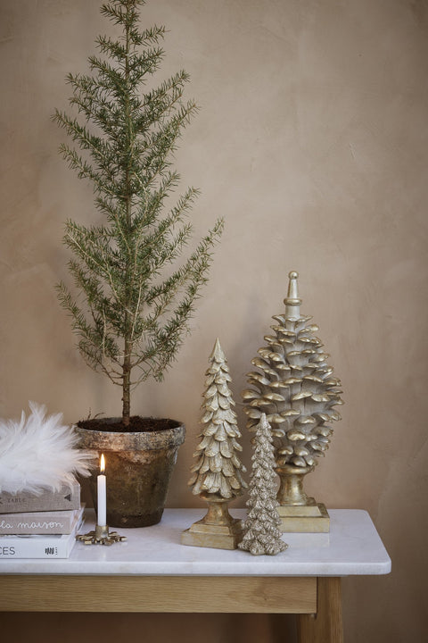 Gracie decoration light gold, Polyresin D9.2 H30.5