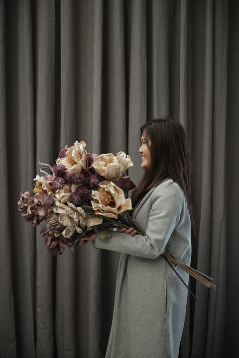 Happia decoration H20 cm. rose tan