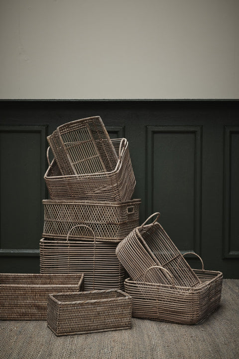 Norah basket set set nature - 2 pcs.