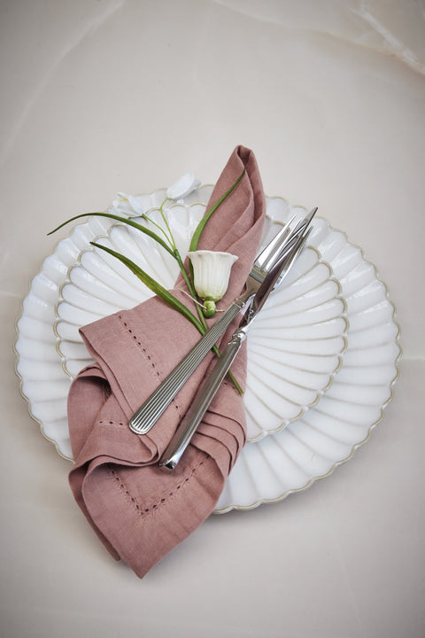 Angela napkin rose tan 45x45 cm