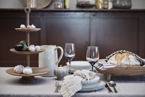 Merle centre piece H44 cm. nature