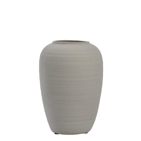 Catia vase H27 cm. silver grey