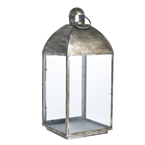 Misella lantern set of 2 antique silver