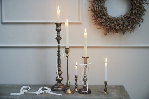 Ingrid candlestick H8.5 cm. light gold