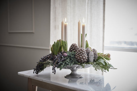 Philine tray Ø25 cm. antique silver