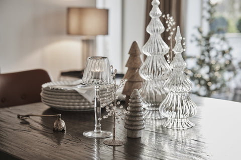 Asteria votive H18 cm. clear