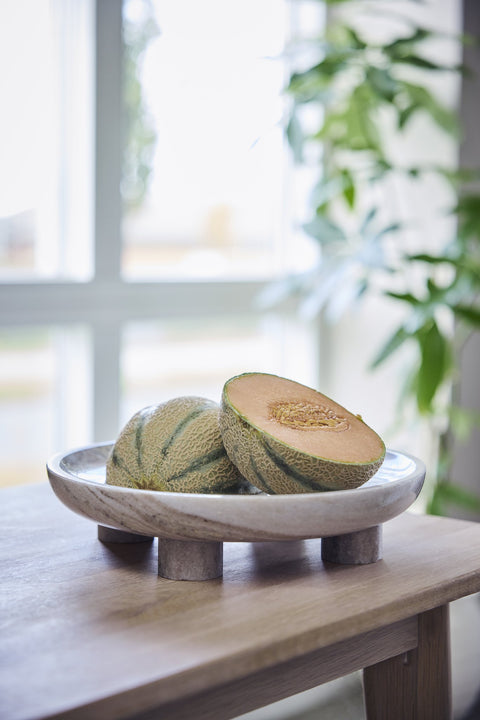 Esille tray Ø32 cm. dark linen