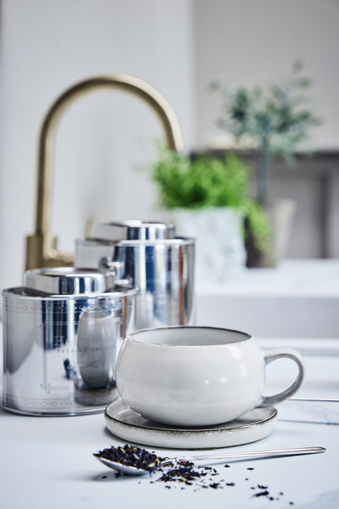 Amera cup/saucer 40 cl. white sands