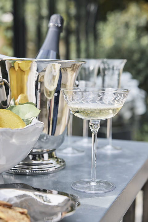 Dauphine champagne saucer clear 33 cl