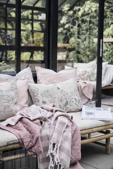 Isabelle throw rose tan 170x130 cm