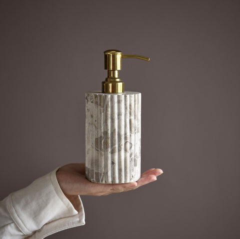 Eliana dispenser 8x8 cm. linen