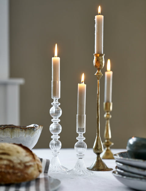 Ingrid candlestick H33.5 cm. light gold