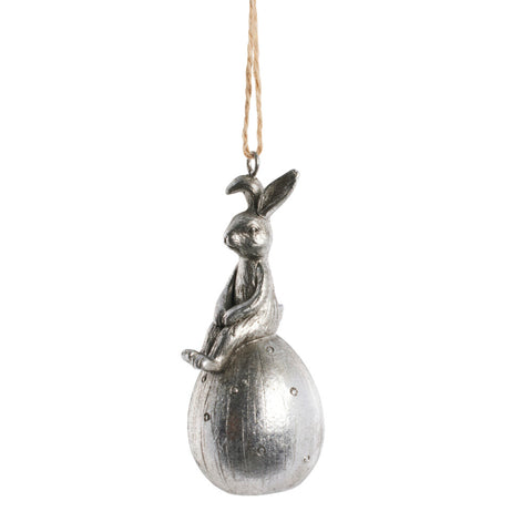 Semina Easter ornament H8.6 cm. silver