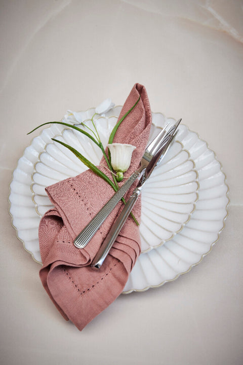 Angela napkin rose tan 45x45 cm