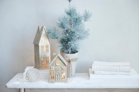 Seholia decoration H28 cm. antique light gold