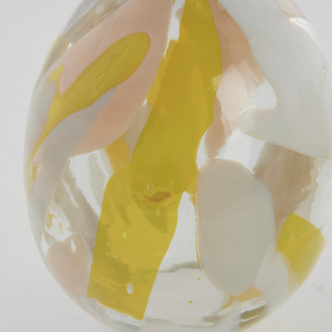 Murisa Mouth Blown Glass Egg H30 cm. White