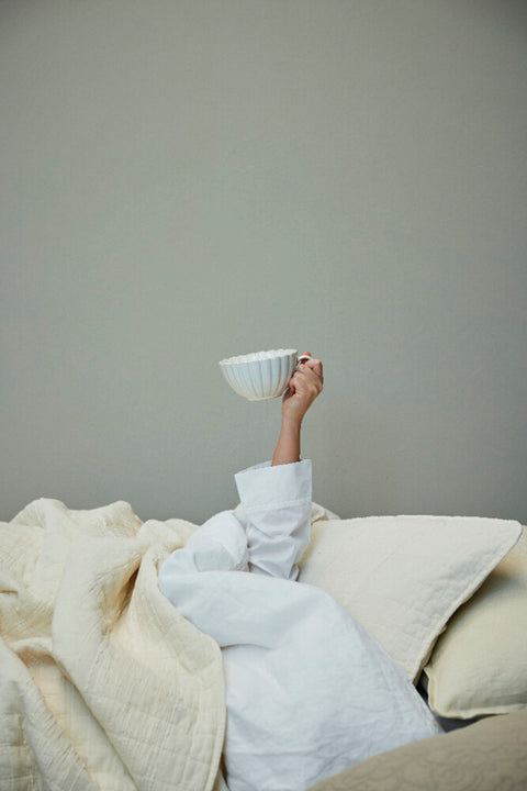 Camille cup/saucer 15.5x12.5 cm. off white