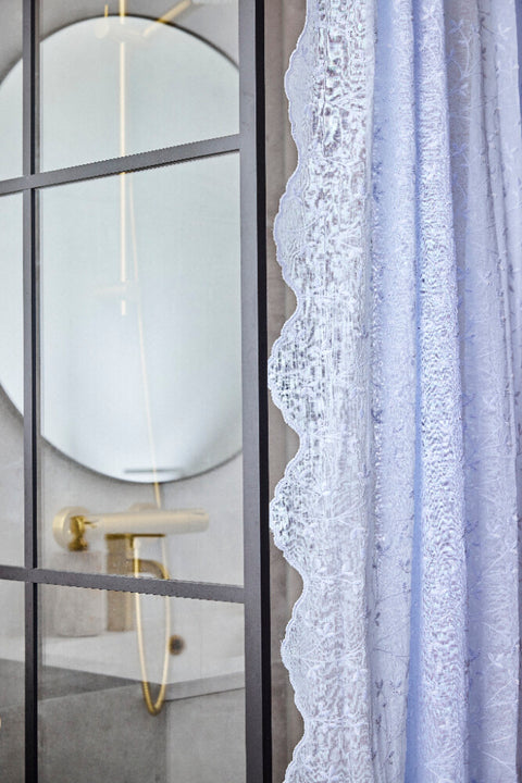 Eloise shower curtain 200x160 cm. dark linen