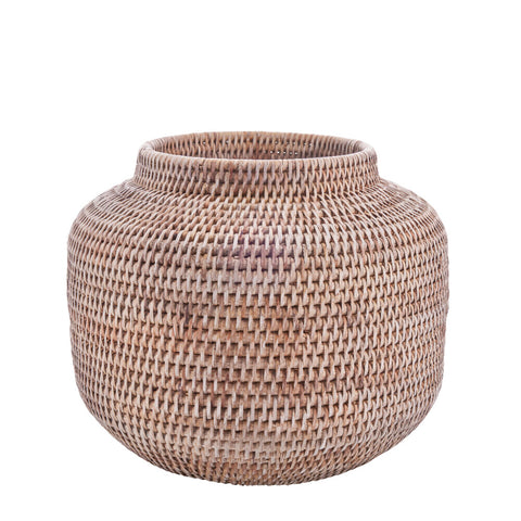 Norah flower pot nature rattan H30 cm