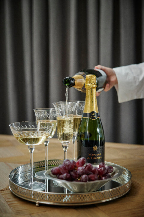 Dauphine champagne saucer clear 33 cl