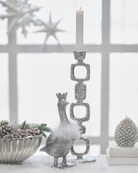 Beautiful and classic Christmas ornaments in silver from Lene Bjerre