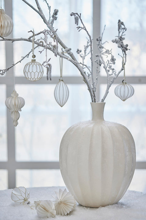 White Christmas ornaments