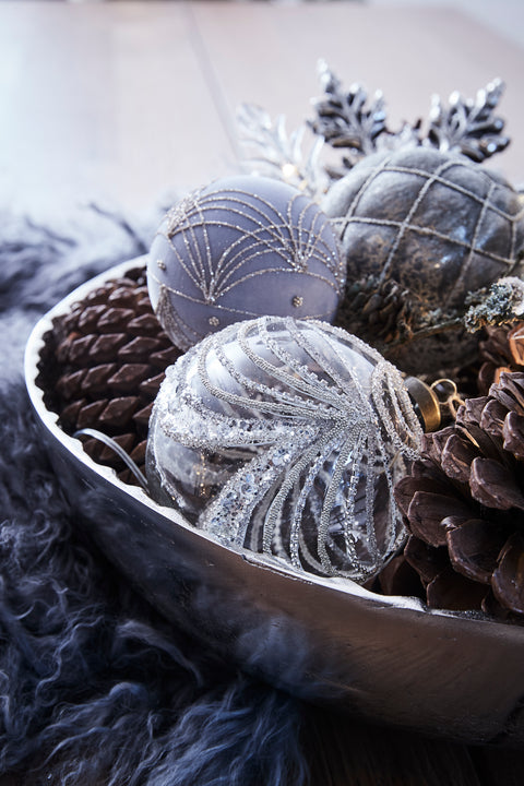 Transparent Christmas ornaments and baubles