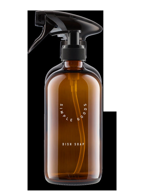 Empty Glass Bottle Dish Soap  500 ml