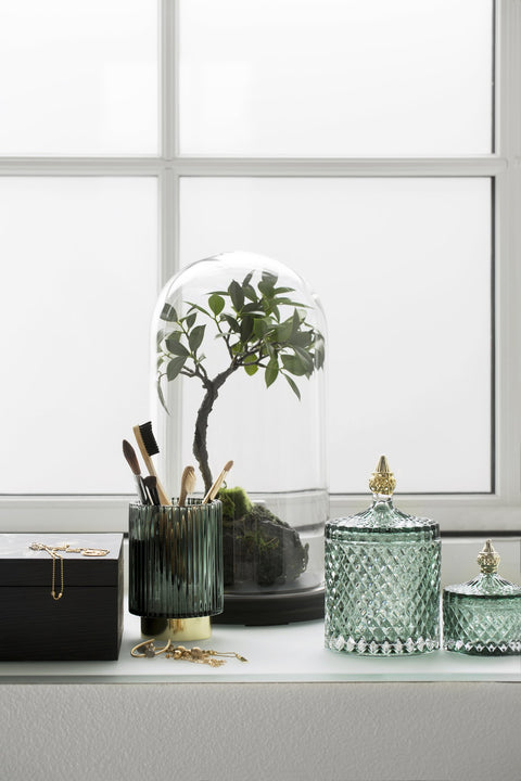 Miya jar granite green  Ø10.5x17.5 cm