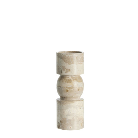 Ellia candlestick H23 cm. linen