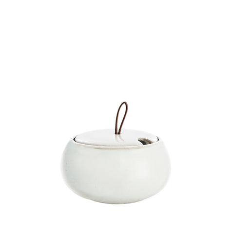 Amera sugar bowl Ø13X7 cm, White Sands