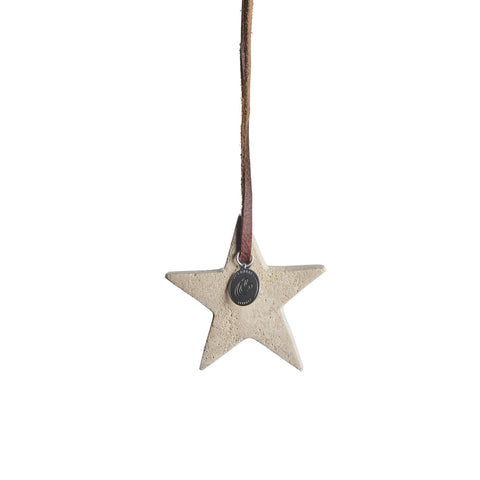 Elina decoration linen, Travertine 6.5X6.5 H1.5