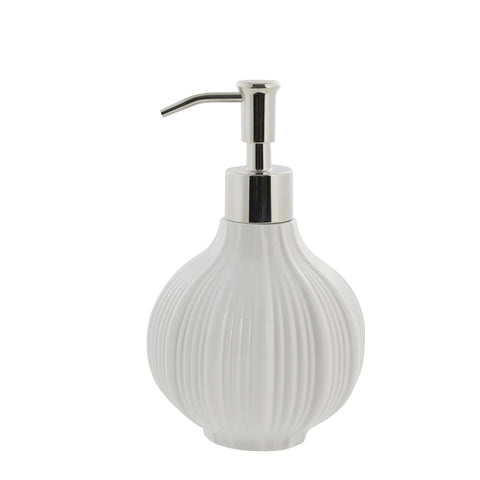 Lily dispenser white ceramics H16.3 cm