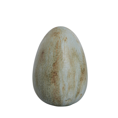 Dehaya decoration egg 20 cm dusty green