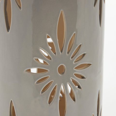 Hilde lantern linen ceramics H39 cm