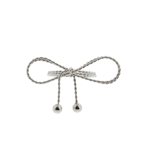 Sigrid napkin ring silver brass H5 cm