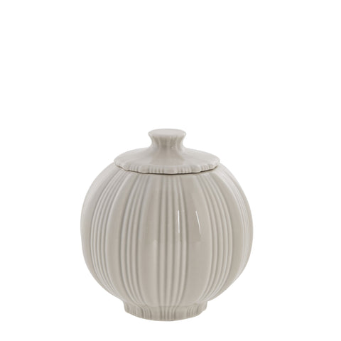 Lily jar camel ceramics H11 cm