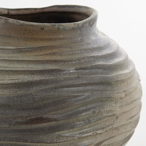 Hielle vase grey ceramics H31 cm