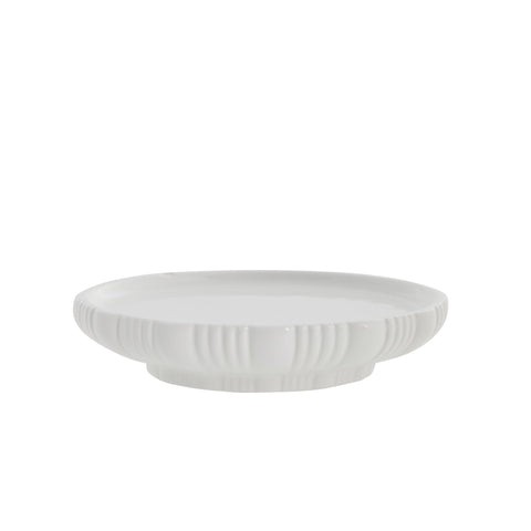 Lily soap dish white ceramics H3 cm