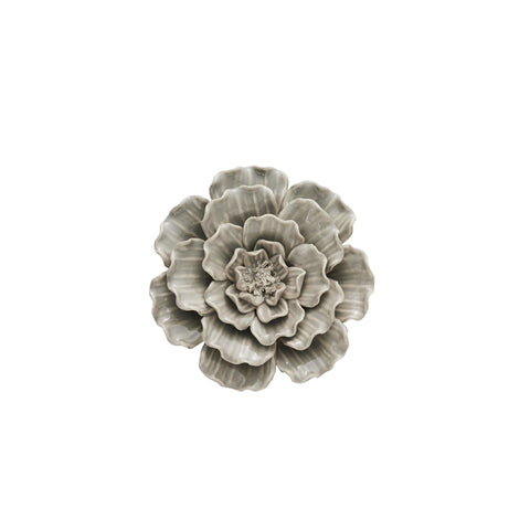 Floria  wall decoration H3.5 cm. grey