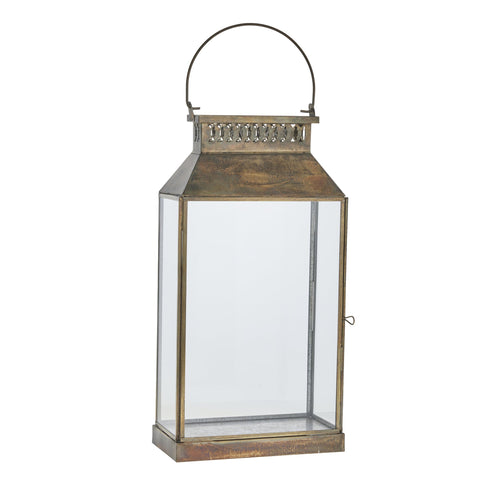 Signe  lantern H38.5 cm. antique brass