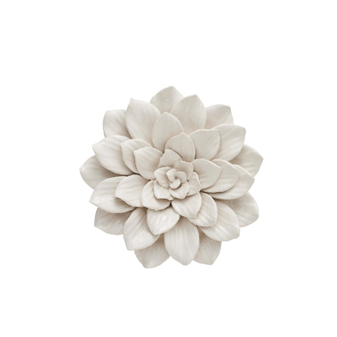 Floria  wall decoration H4 cm. white