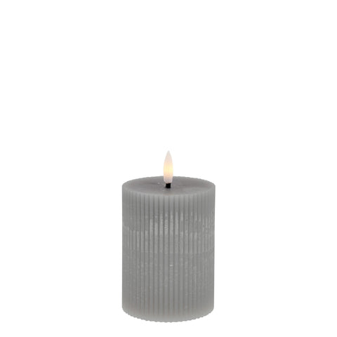 Lillia  LED candle  H10 cm. grey