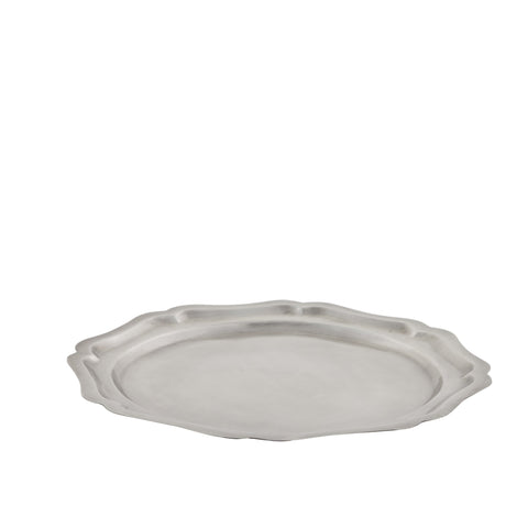 Philine  charger plate H2 cm. silver