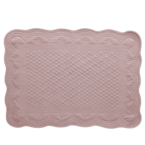 Estrid placemat 48.5x33.5 cm. rose tan