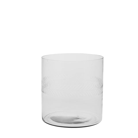 Carla  vase H20 cm. clear