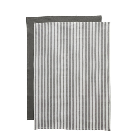 Estrille 2 pcs. tea towel 70x50 cm. grey